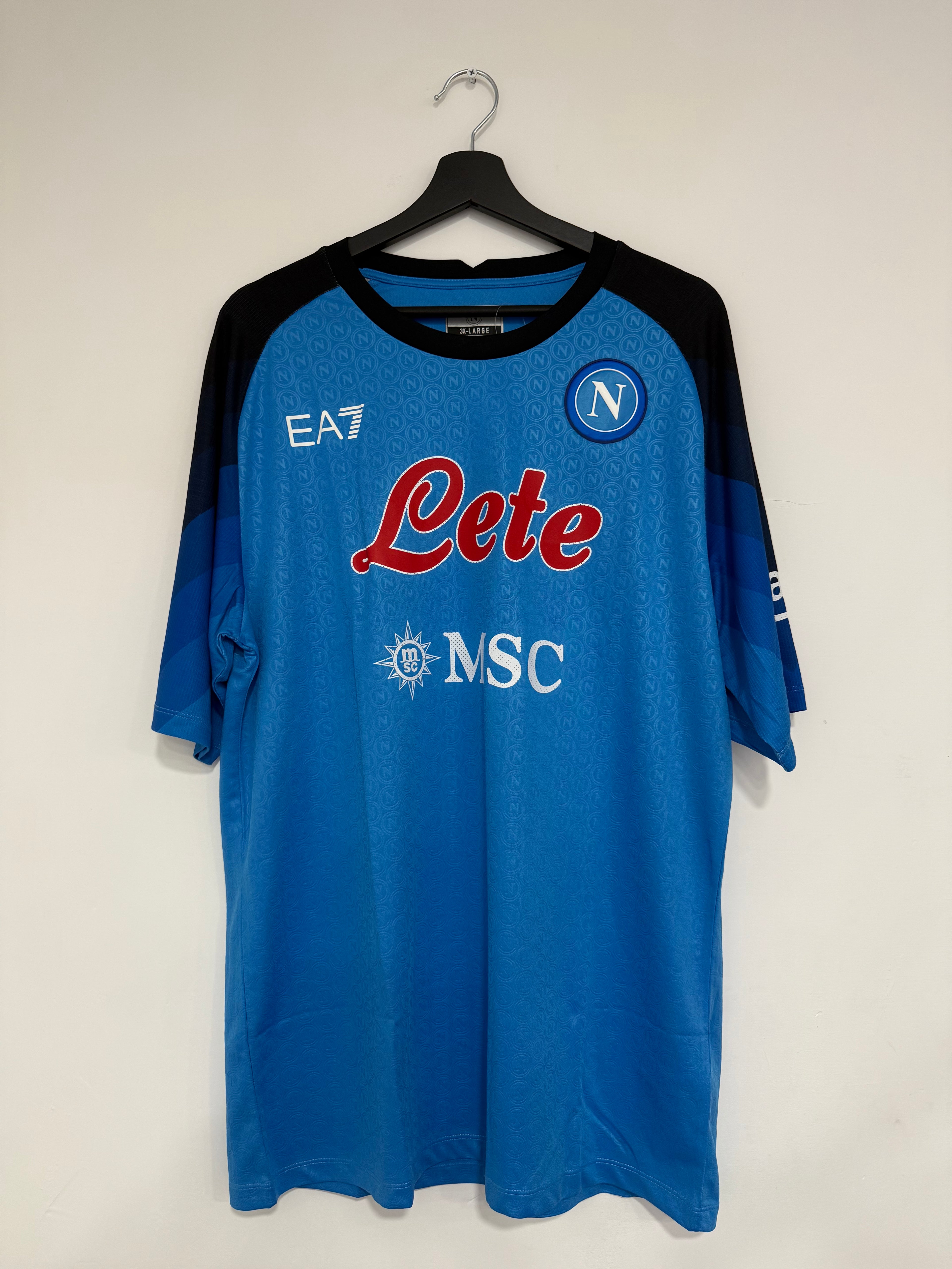 EA7 Napoli 2022-23 Maglia Home Kvaratskhelia